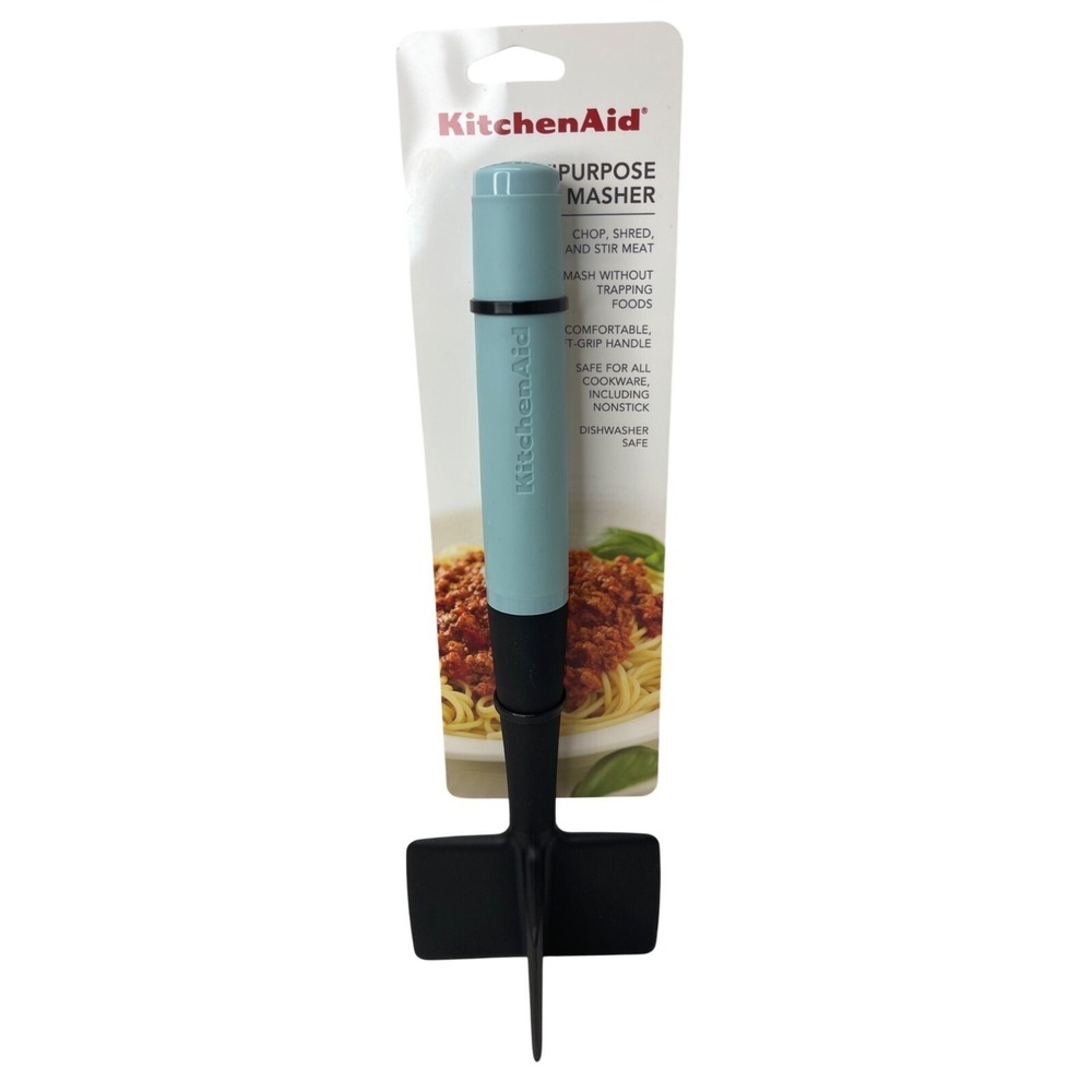 KitchenAid Ice Blue Masher With‎ Ft-Grip Handle Dishwasher Safe New With Tags!
